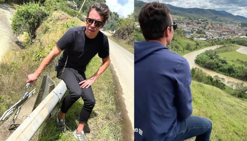 Rigo en el lugar donde fue asesinadp su padre y contemplando a su pueblo.