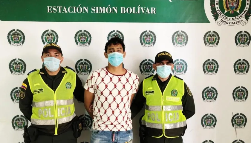 Alfonso Andrés Dajil de Oro, capturado.