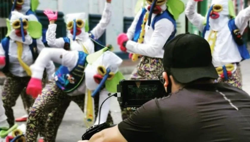 Filmación del documental 'Las marimondas del barrio Abajo'
