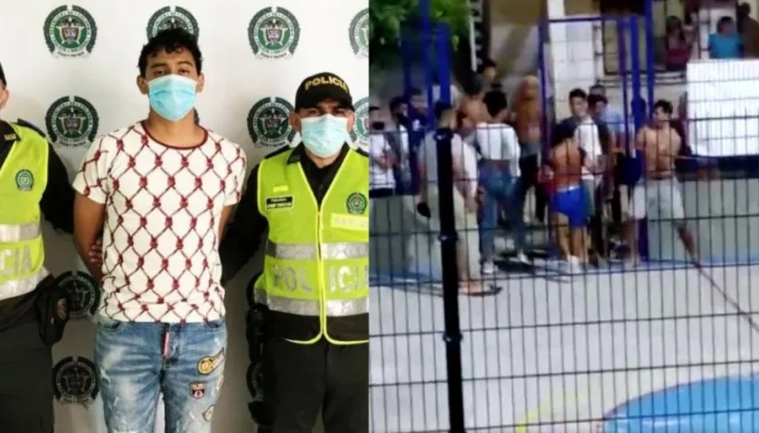 Alfonso Andrés Dajil De Oro y momento del batazo.