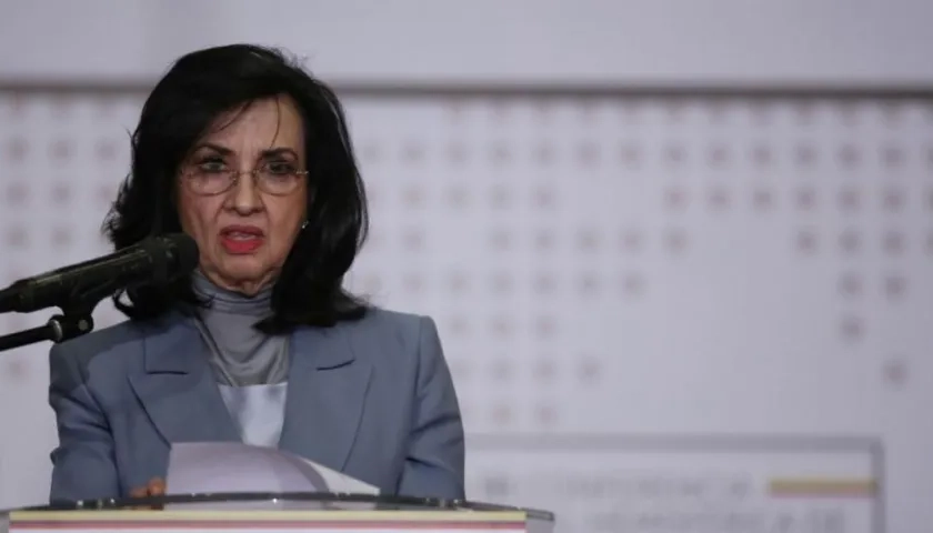 La Canciller Claudia Blum.