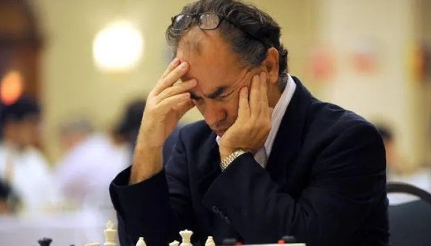 El ajedrecista Gildardo García.
