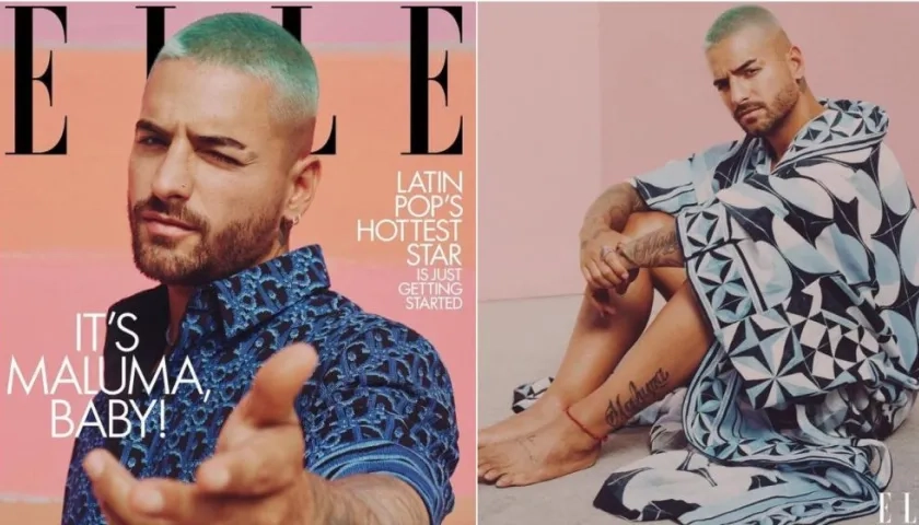 Maluma, portada de ELLE en Estados Unidos.