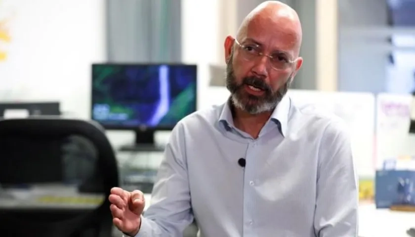 El periodista Ricardo Calderón.