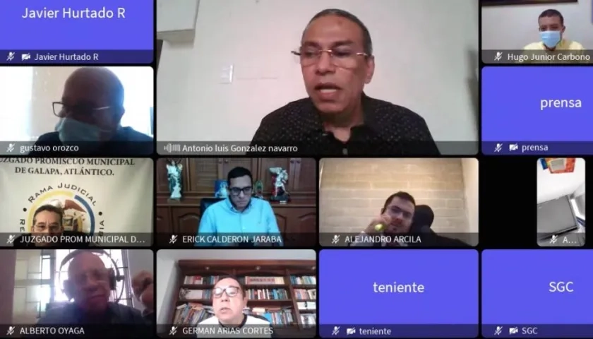 Aspecto de la audiencia de hoy.