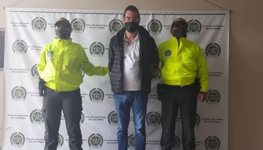 Alex Fernando Izquierdo, ecuatoriano capturado en Colombia.