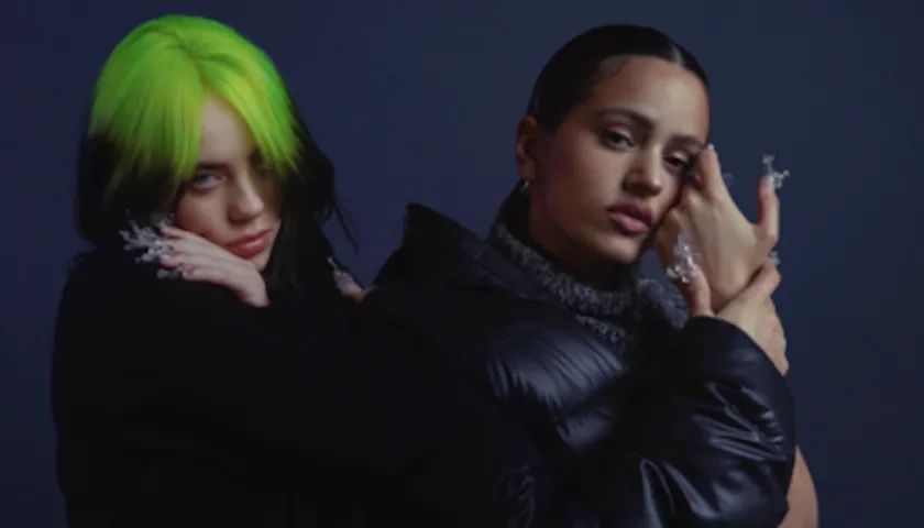  Billie Eilish y Rosalía.