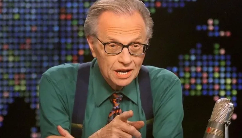 El presentador Larry King.