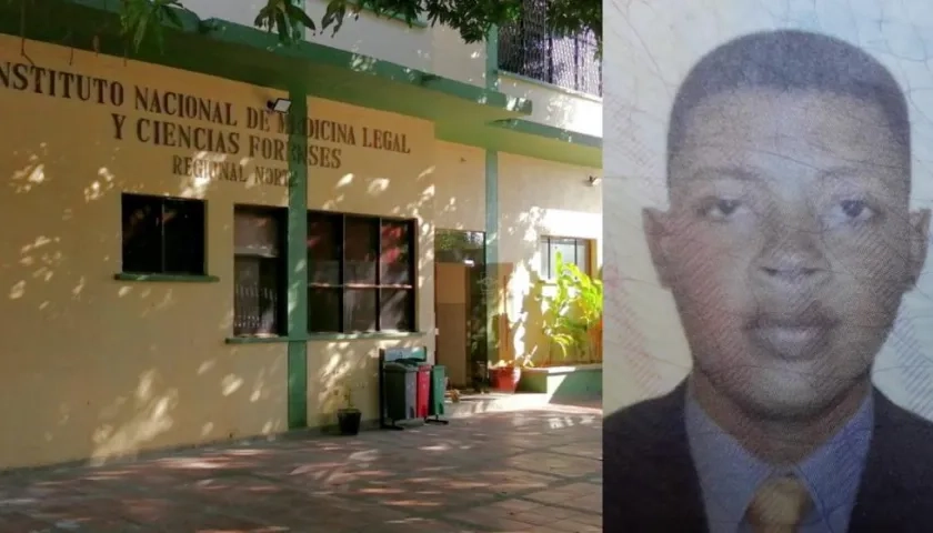 Jhon Héctor Zúñiga González fue llevado a Medicina Legal, en Barranquilla. 