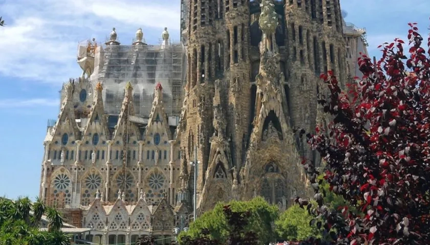 Basílica de la Sagrada Familia de Barcelona.