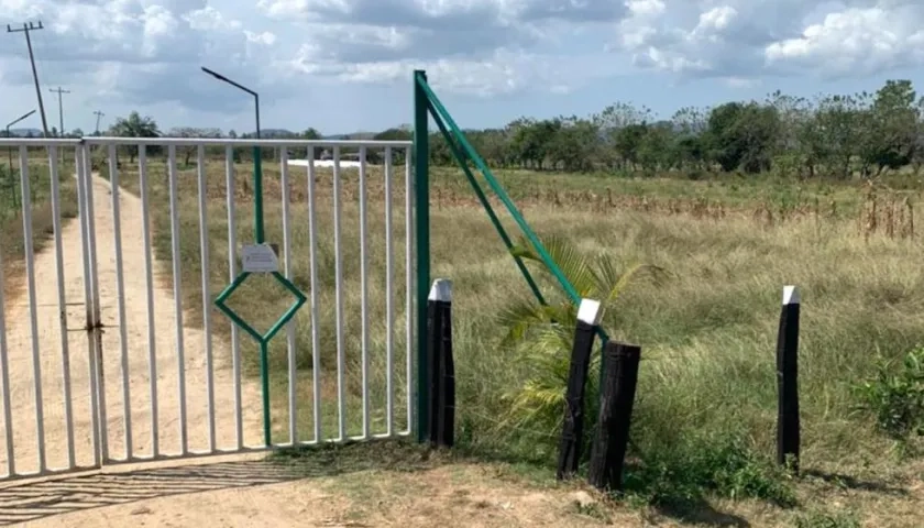 Finca donde ocurrió el robo de gallinas en Repelón.
