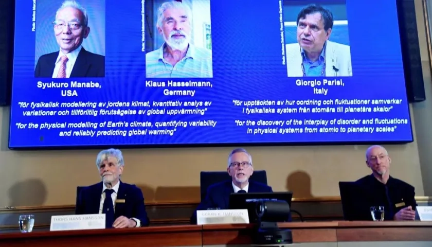 Ganadores del Premio Nobel de Física 2021