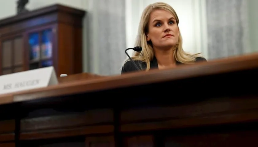 La extrabajadora de Facebook, Frances Haugen.