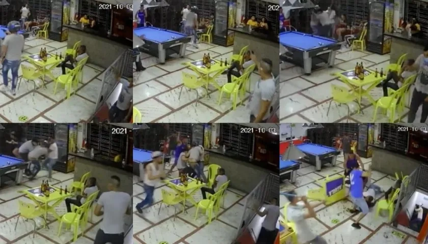 Imágenes del atraco y el linchamiento.