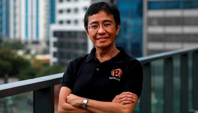 La periodista filipina Maria Ressa.