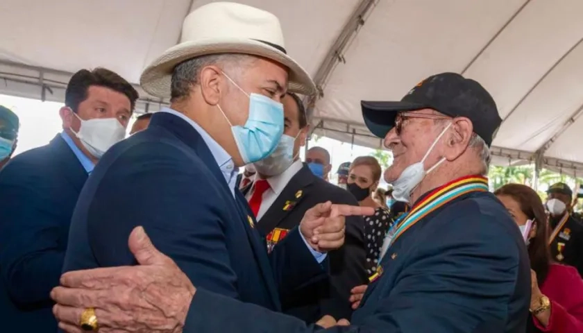 El Presidente Duque encabezó la ceremonia de conmemoración del Día del Veterano.