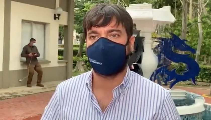 El Alcalde de Barranquilla, Jaime Pumarejo.