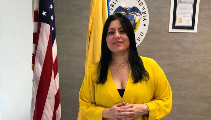 Claudia Bustamante, actual cónsul de Colombia en Orlando, Florida.