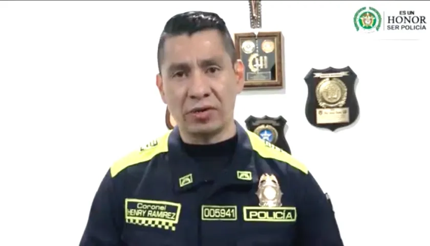 Coronel Henry Ramírez Ramírez, Comandante de la Policía de Villavicencio.