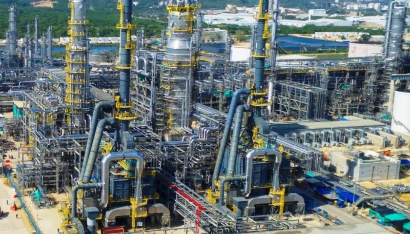 Vista general de la Refinería de Cartagena.