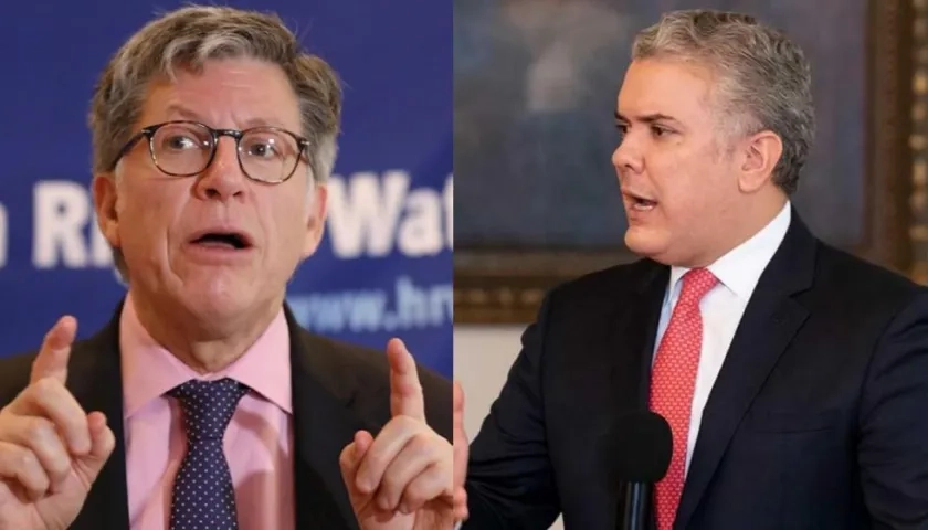 José Miguel Vivanco y el Presidente Iván Duque.