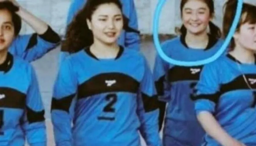 La jugadora afgana Mahjabin Hakimi.