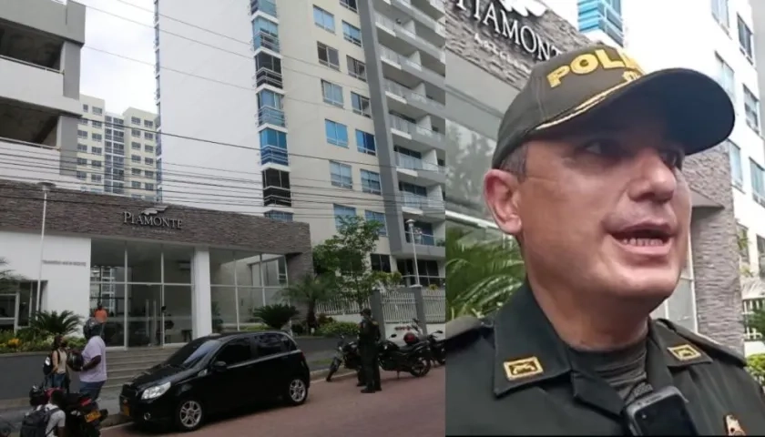 Lugar de los hechos y coronel Jhon Sepúlveda.