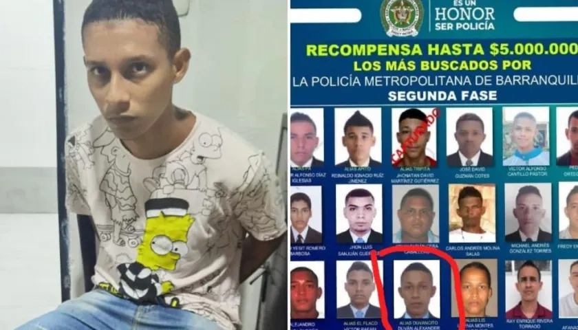 Duvan Alexander Márquez Hoyer, alias 'Duvancito'.