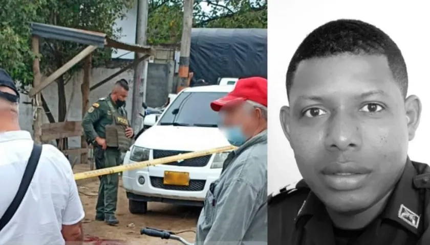 Leider Manjarrez Salas, policía asesinado en Planeta Rica este miércoles.