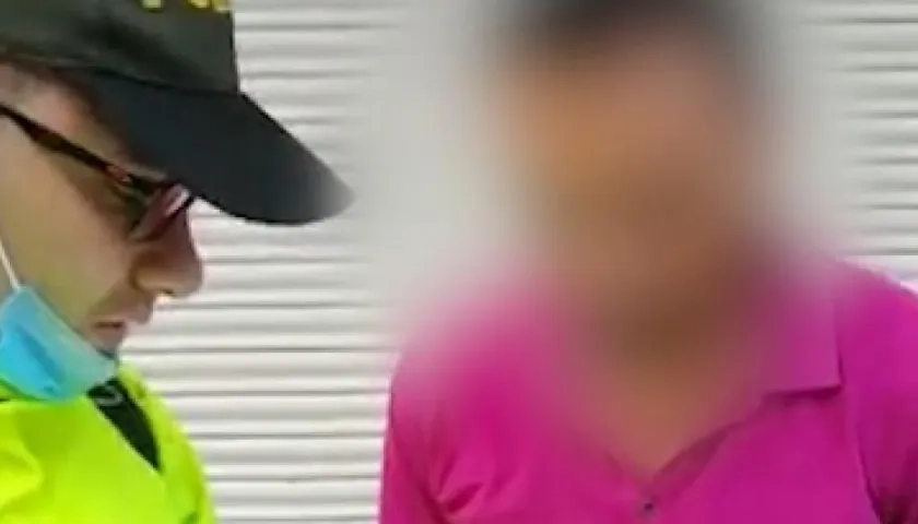 Miguel Mesa, al momento de su captura.