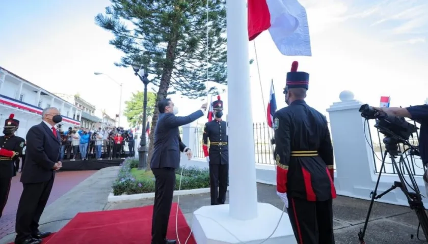 El vicepresidente José Gabriel Carrizo en la celebración de la separación de Colombia.
