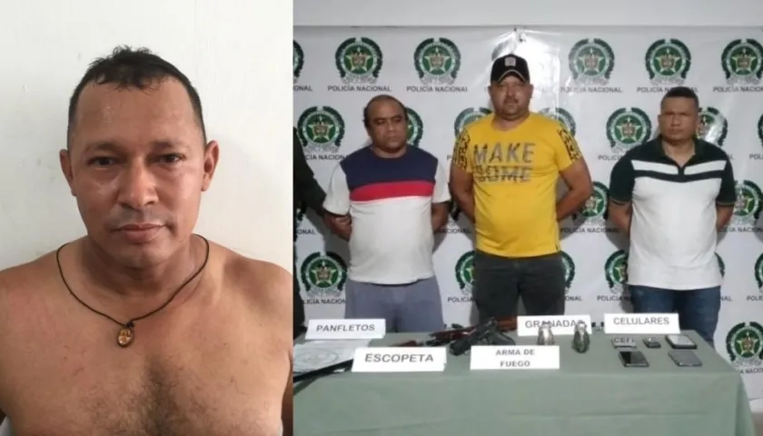 Orlando Manuel Velásquez Narváez, alias 'Jhonatan' (izquierda).