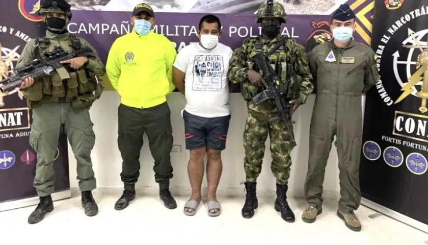 Alias 'Aurelio' tras ser capturado.