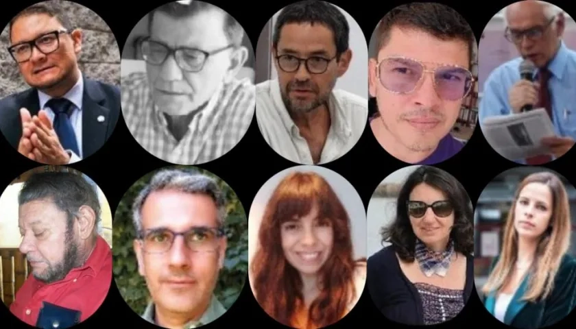 Los participantes del Foro que rinde homenaje al maestro Nelson Barros Cantillo.