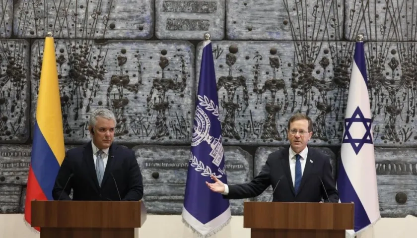 Iván Duque en Israel.