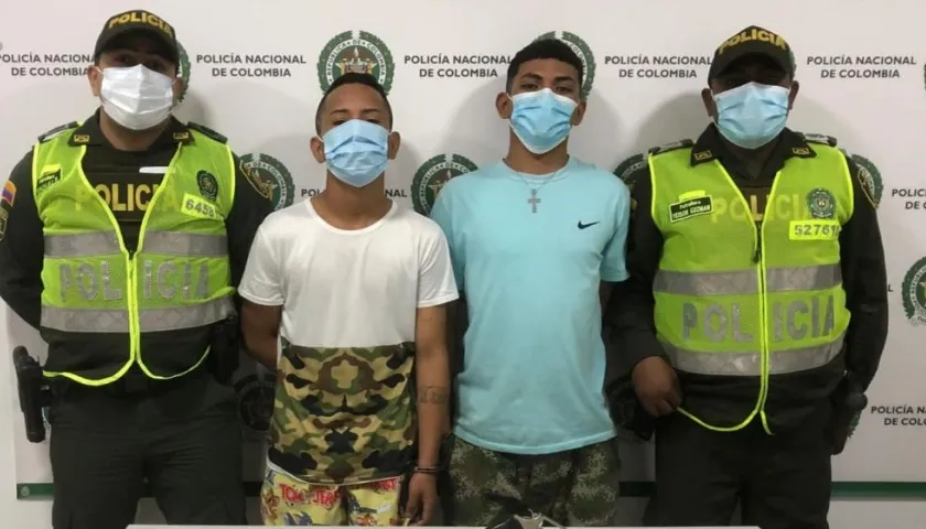 Dilan Alexander Rodríguez Cotes y Brayder Andrés García Ortiz.