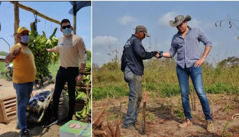  Sergio Ramírez, director de Capacidades Productivas del Ministerio de Agricultura, durante su visita al Atlántico..