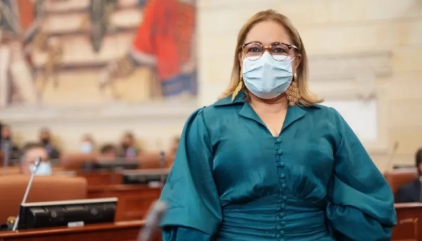 La representante María Cristina Soto.