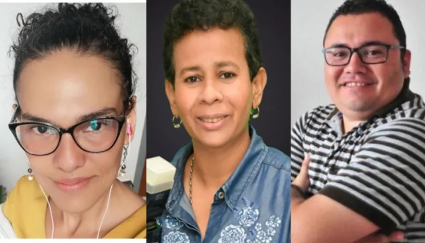 Tatiana Paola Escárraga, Josefina Villarreal y Rosember Anaya, ganadores Premios Simón Bolívar.