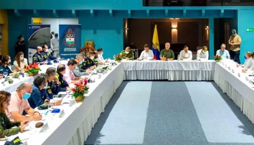 El Presidente Iván Duque durante el lanzamiento de la campaña.