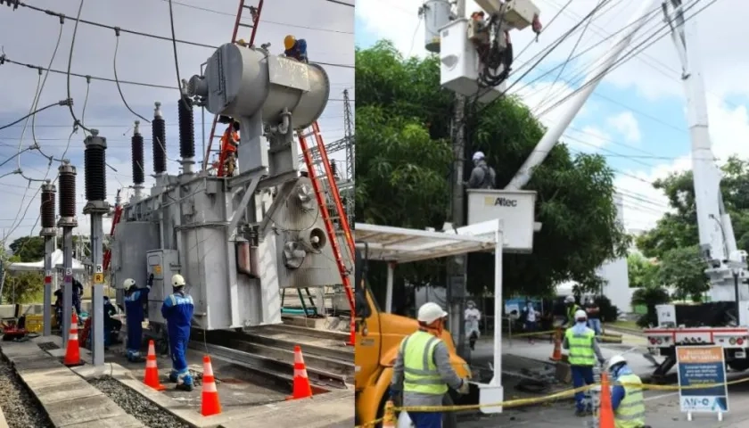 Los trabajos son en alta tensión en la Subestación El Silencio.