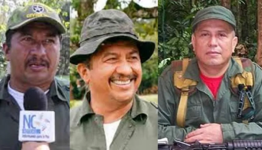 'Ivan Mordisco', 'Gentil Duarte' y 'Jhon 40'. 