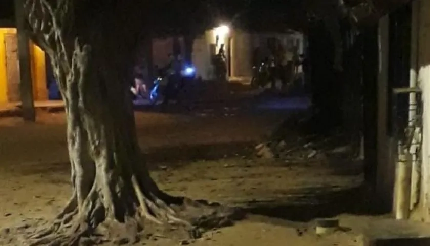 Lugar donde ocurrió el crimen. 