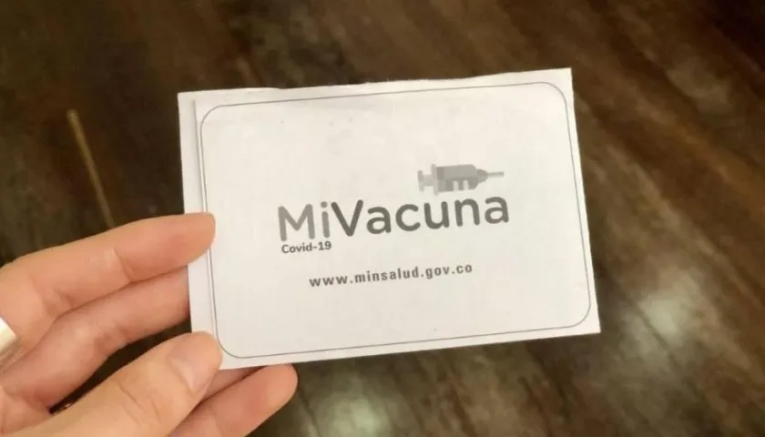 Carnet de vacunación. 