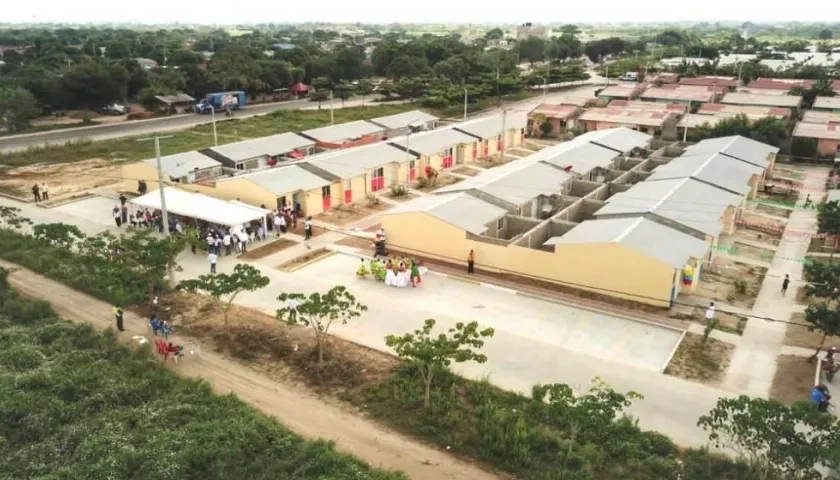 Panorámica del grupo de viviendas.