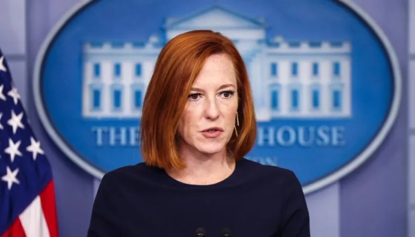 La portavoz de la Casa Blanca, Jen Psaki.