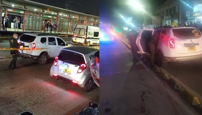 Lugar de los hechos y vehículo en el que se movilizaba la víctima.