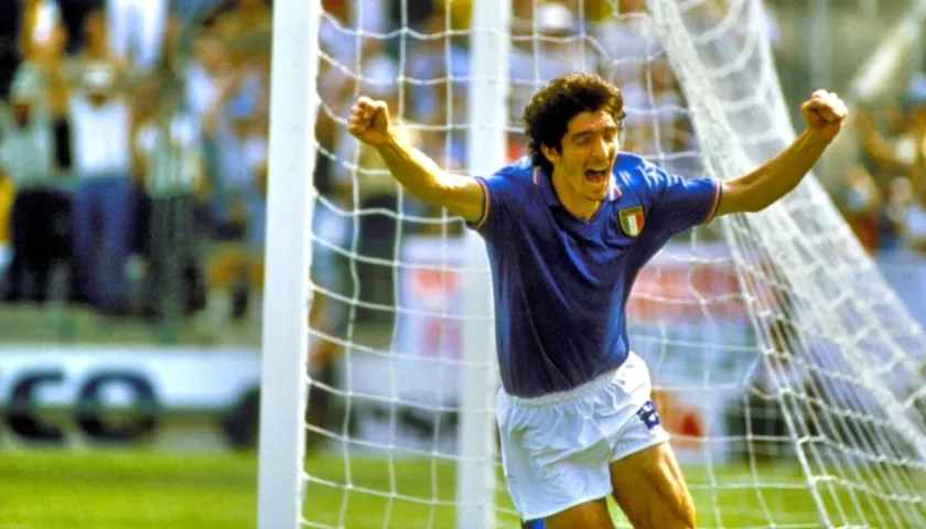 Paolo Rossi, delantero italiano. 