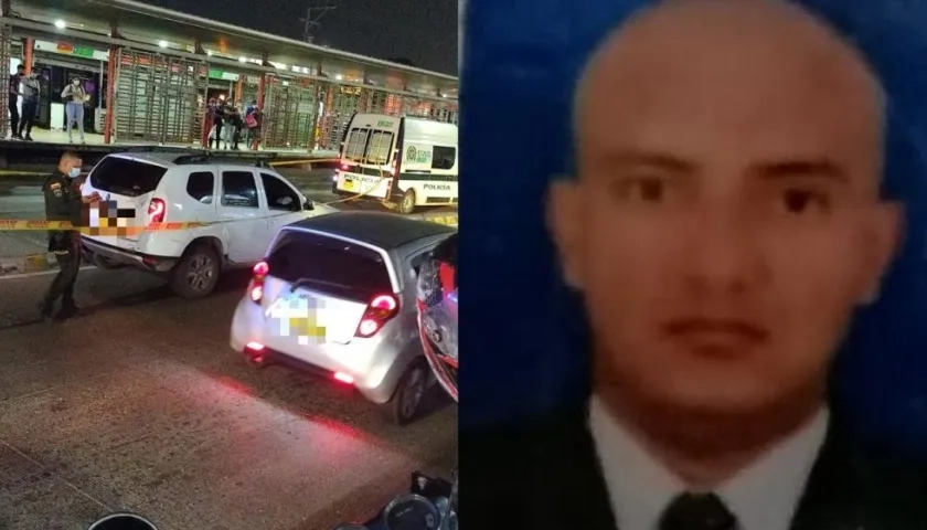 El escolta Francisco Javier Peña Chávez fue asesinado cuando se movilizaba en esta camioneta blanca. 