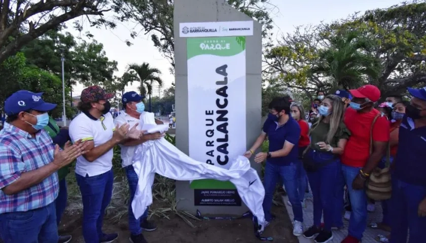 Inauguración del Parque Calancala. 